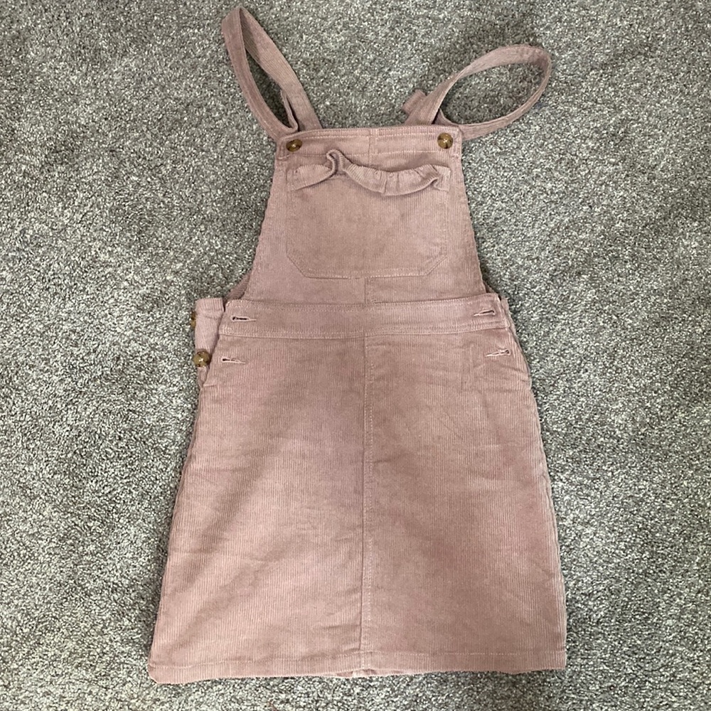 Pink overall dress